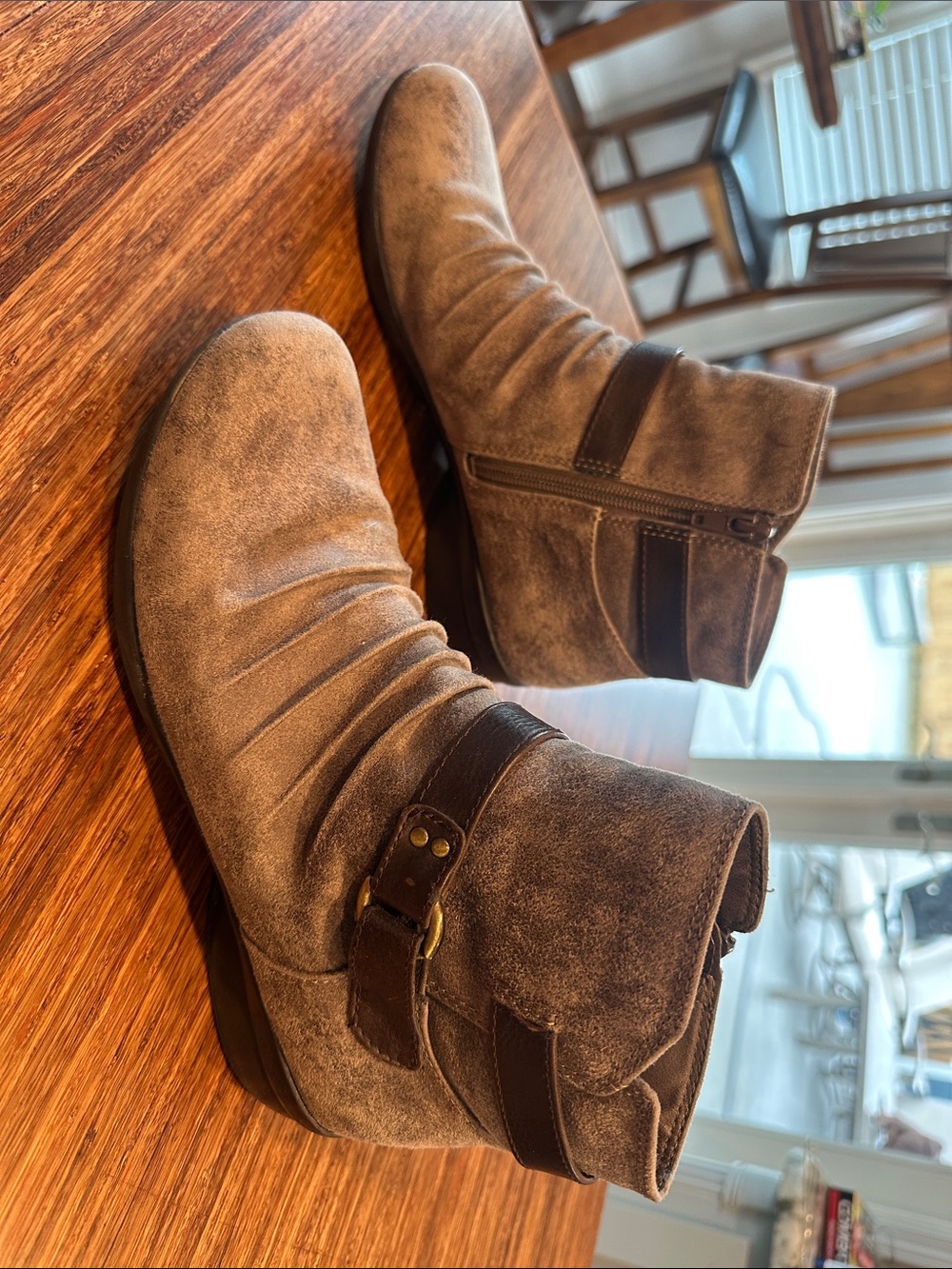 Natural Soul Black Rubber Sole Shoe